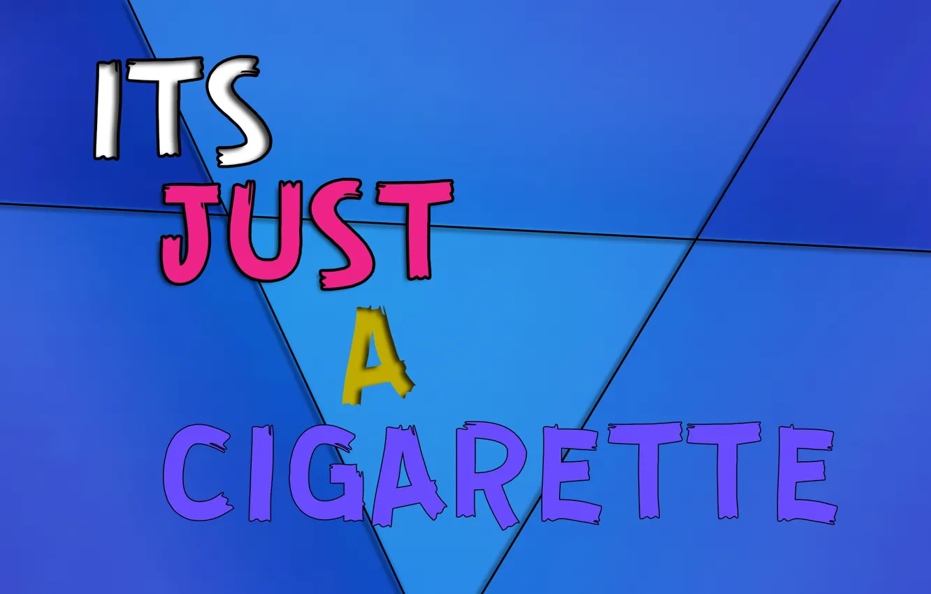 Photo wallpaper white, purple, blue, yellow, text, letters, cigarette, pink