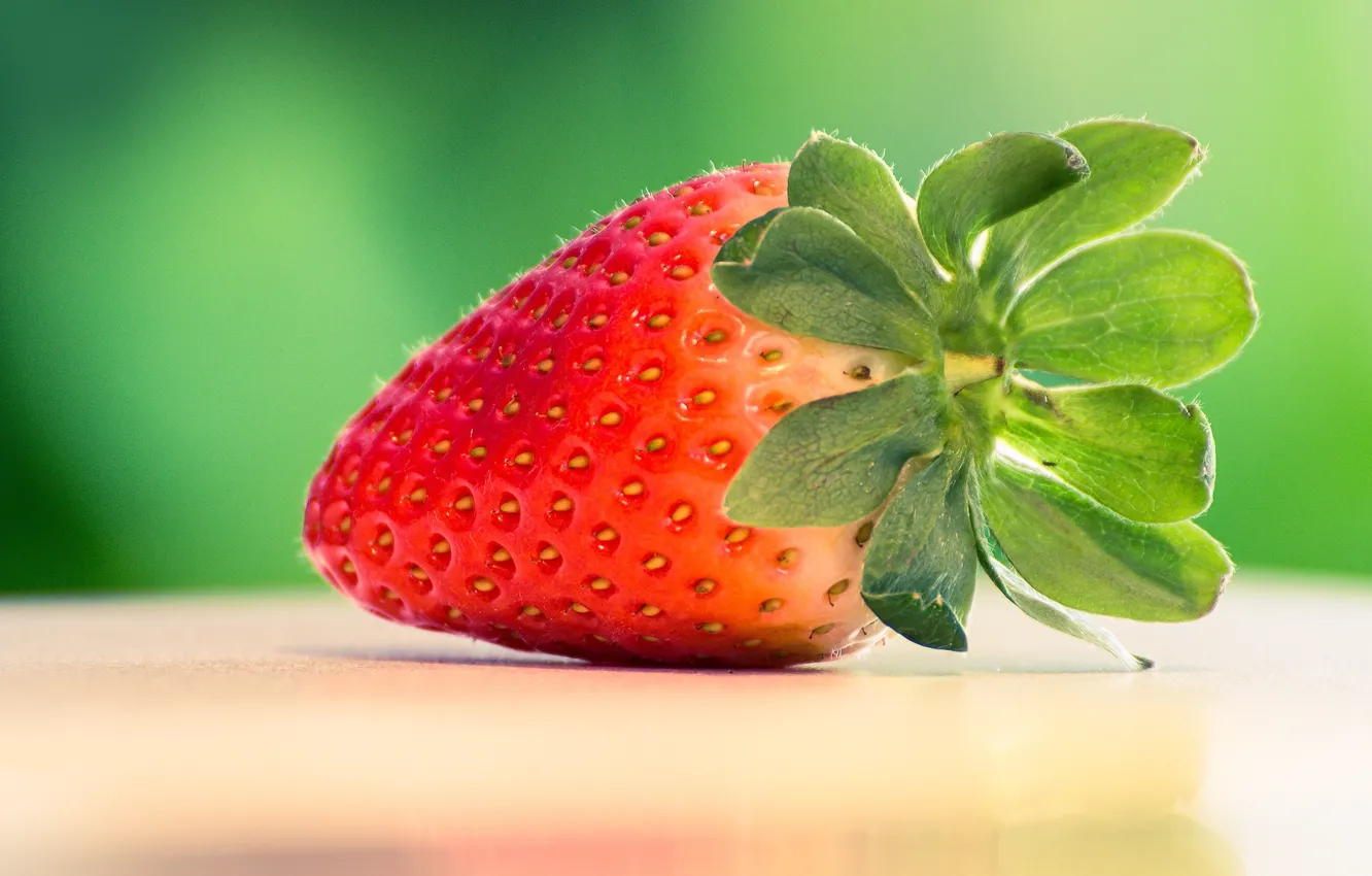 Photo wallpaper strawberry, berry, red, delicious