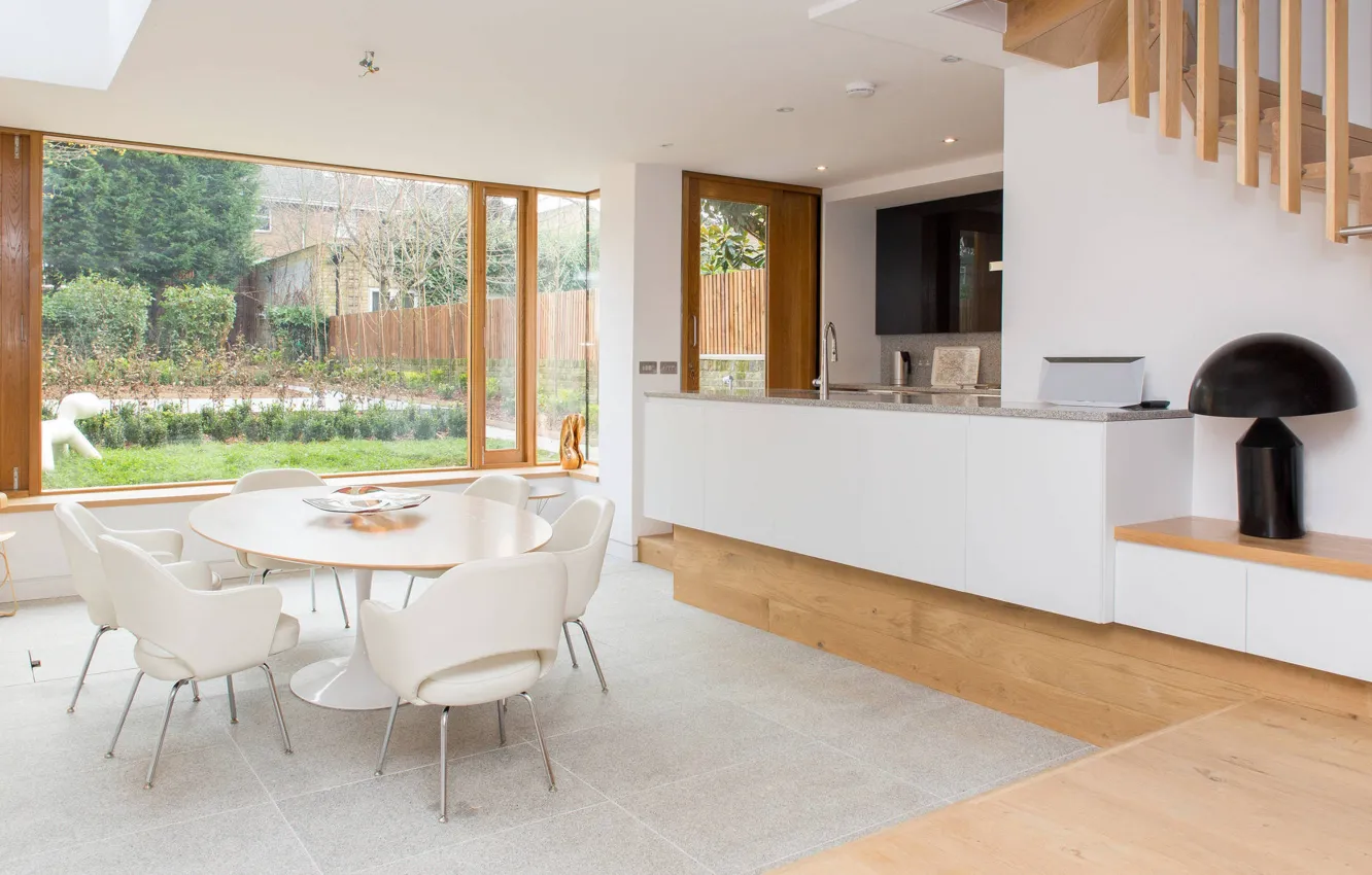 Photo wallpaper design, style, London, interior, kitchen, UK, London, United Kingdom