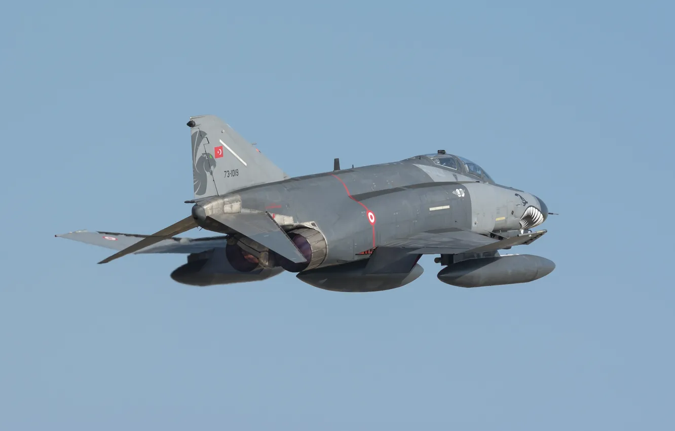 Photo wallpaper fighter, multipurpose, Phantom II, McDonnell Douglas, F-4E, Phantom II