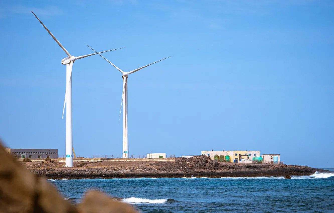 Photo wallpaper sea, the sky, clouds, landscape, shore, horizon, sky, sea