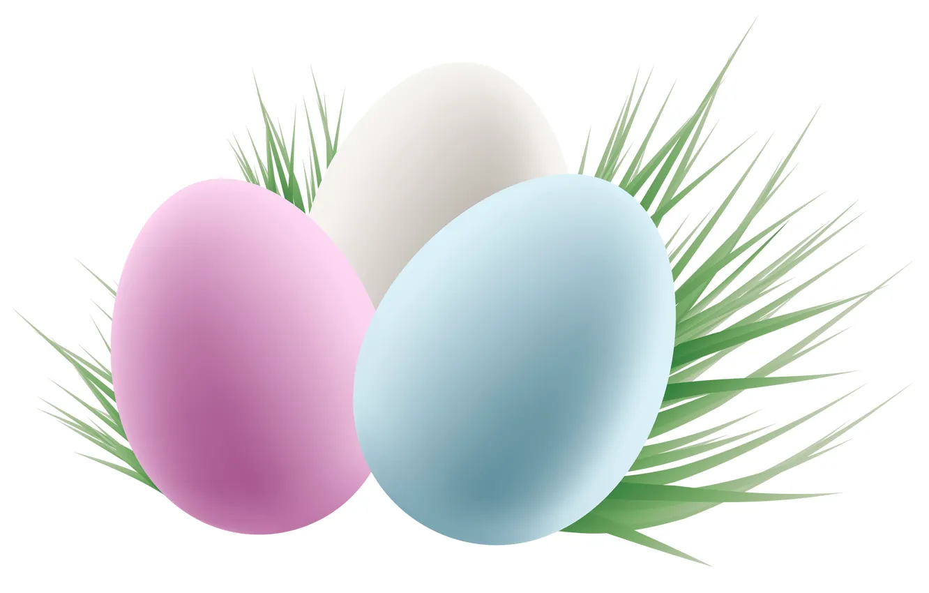 Photo wallpaper grass, eggs, Easter, eggs