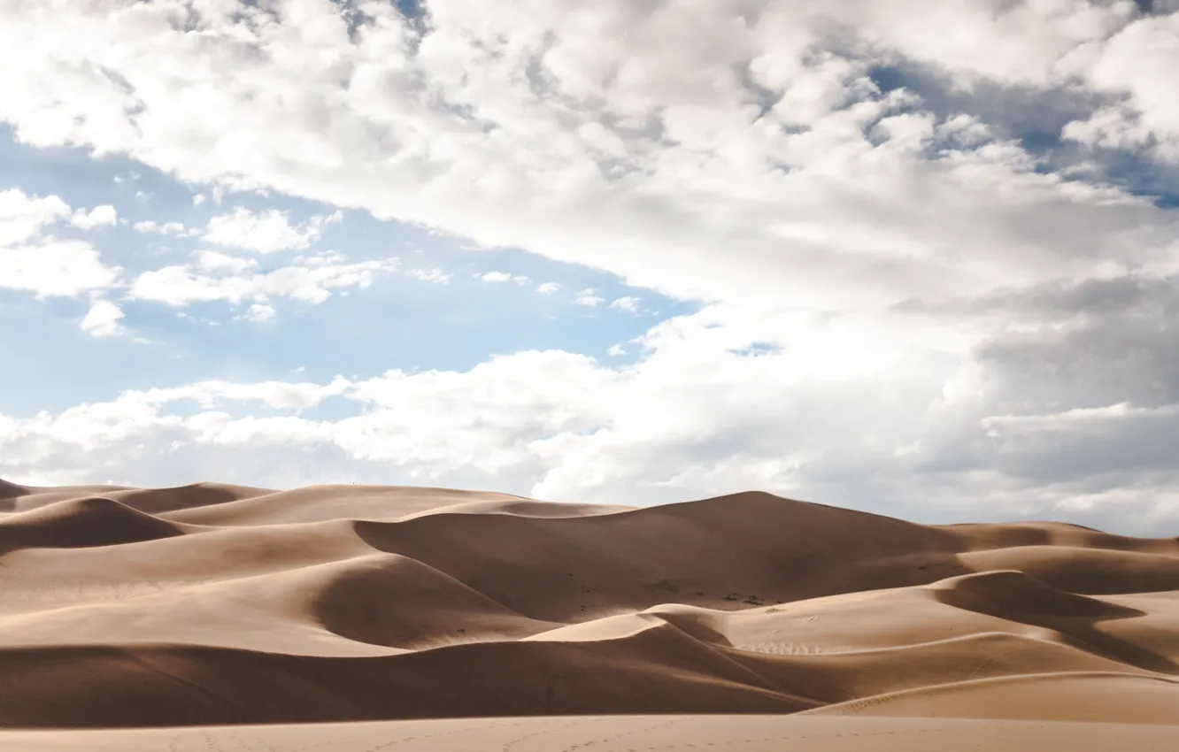 Photo wallpaper sand, the sky, desert