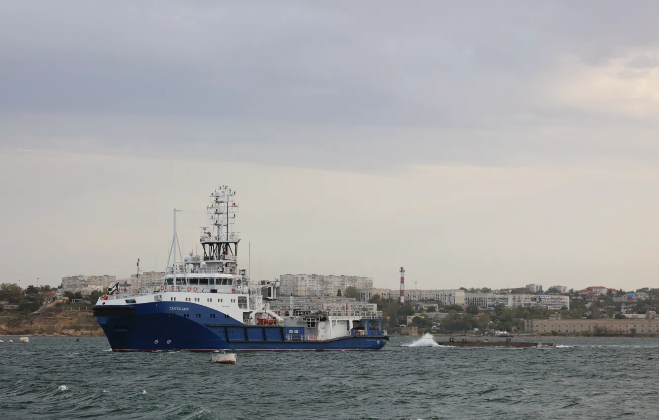 Photo wallpaper tug, sea, lifeguard, Sergey Balk