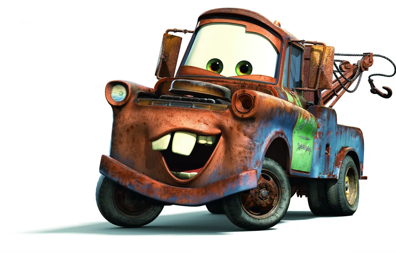 Photo wallpaper Cars, Mater, tow truck