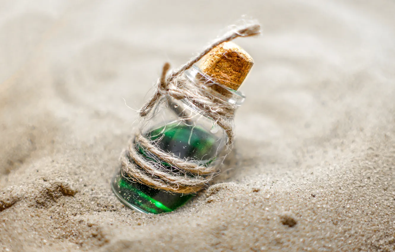 Photo wallpaper sand, beach, bubbles, green, Bank, potion, green water, tincture