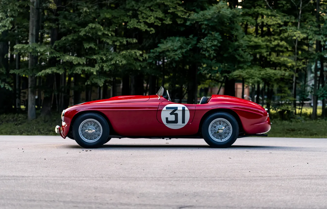 Photo wallpaper Ferrari, 212, 1951, side view, Ferrari 212 Export Barchetta