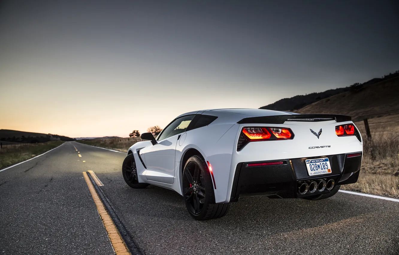 Photo wallpaper Corvette, Chevrolet, Stingray, 2014