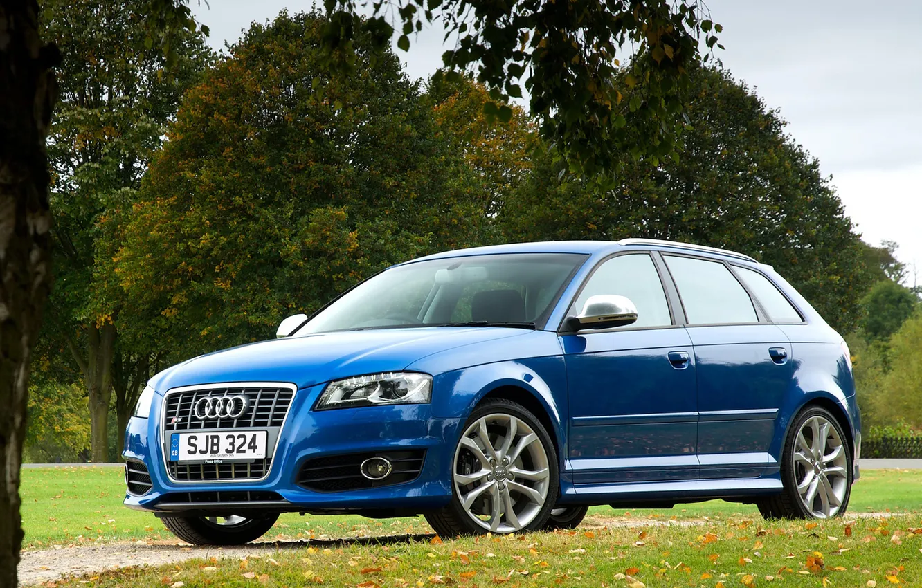 Photo wallpaper car, Audi, Audi, auto, blue, Sportback