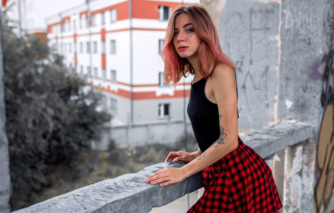 Photo wallpaper skirt, tattoo, legs, MERNAEV