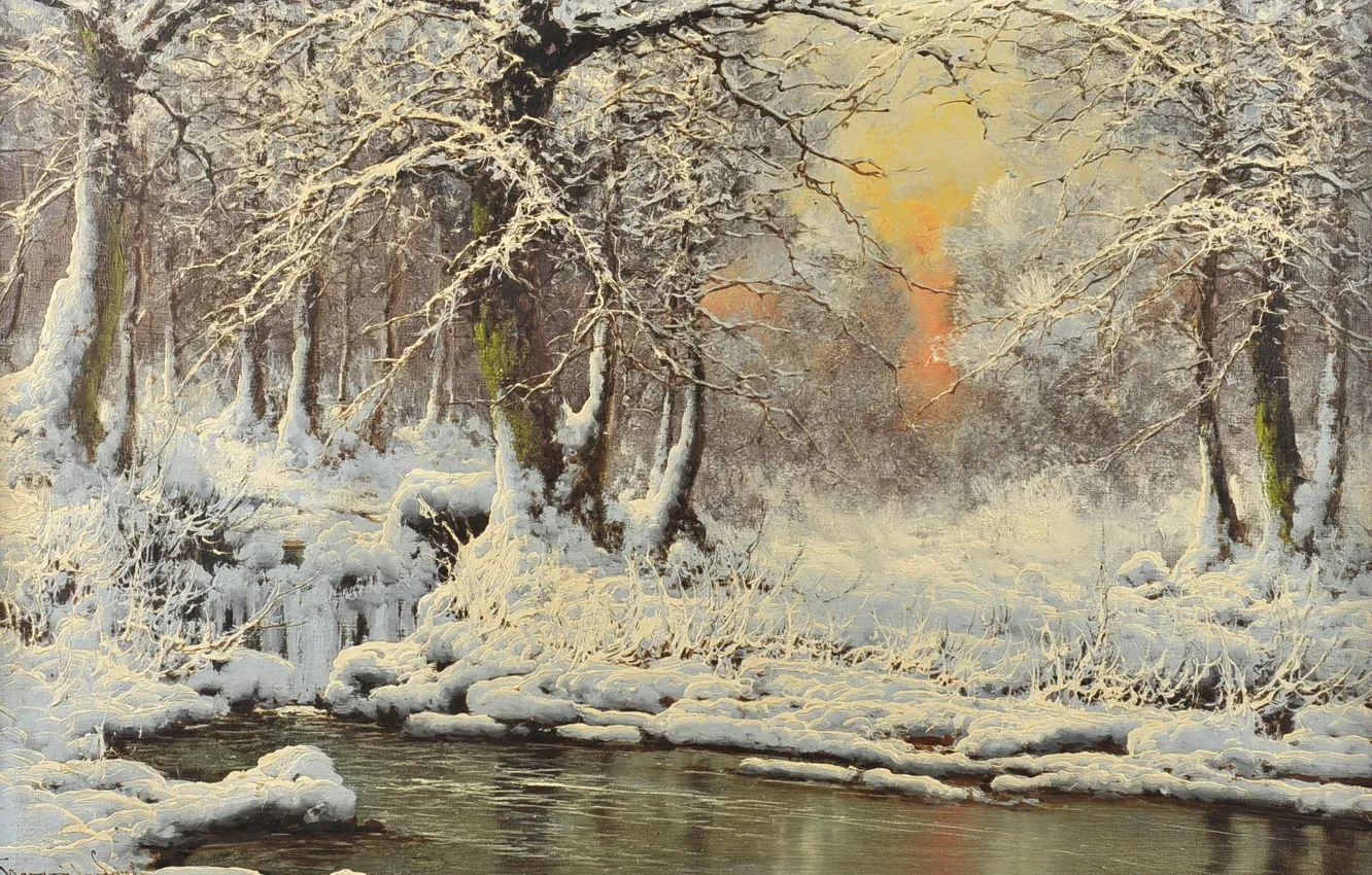 Photo wallpaper ice, winter, landscape, Hungary, Laszlo Neogrady