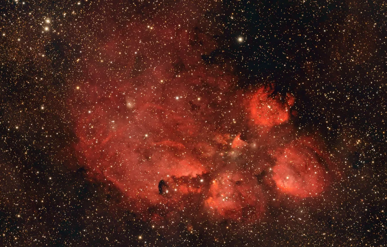 Photo wallpaper nebula, Scorpio, NGC 6334, in the constellation, emission