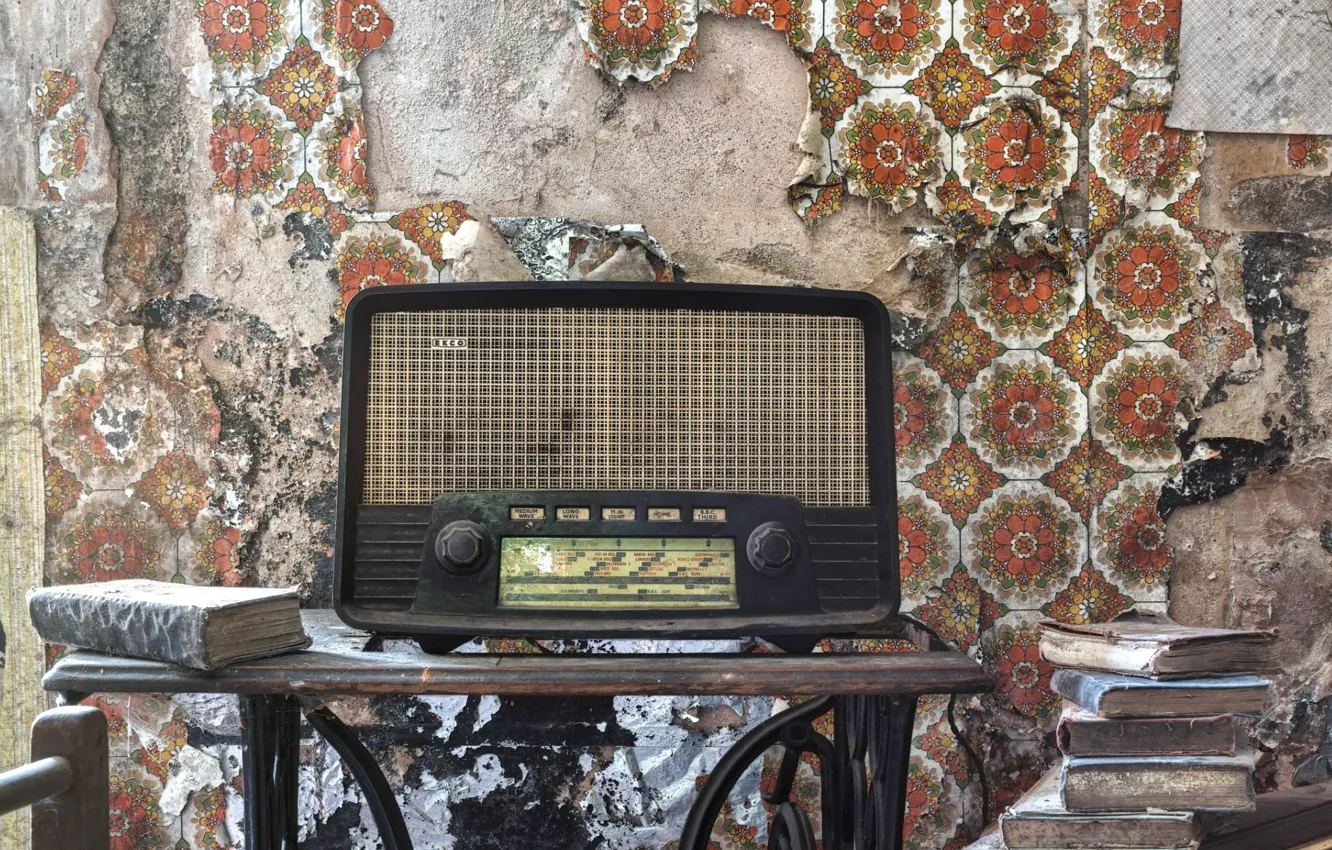 Photo wallpaper background, radio, receiver