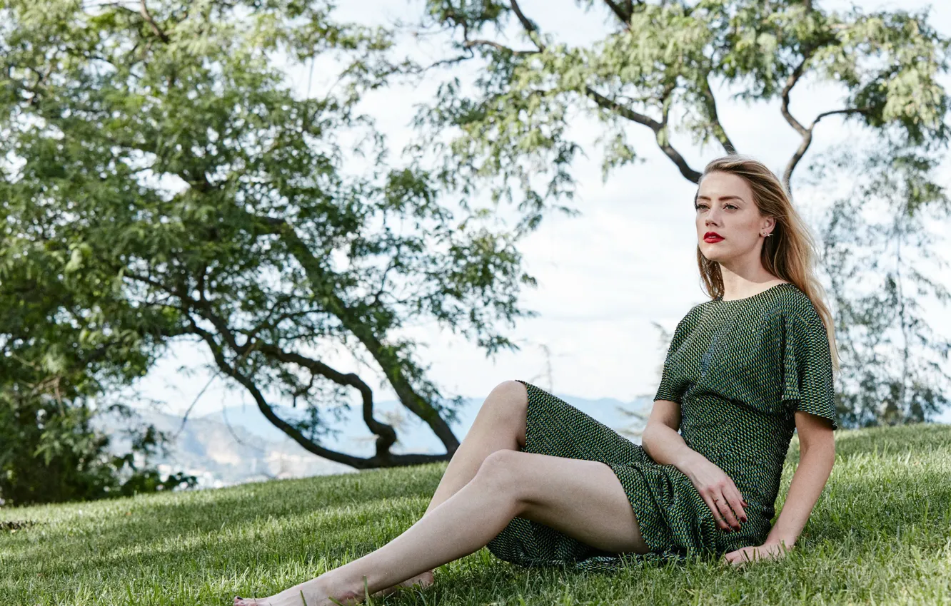 Photo wallpaper photoshoot, Amber Heard, Amber Heard