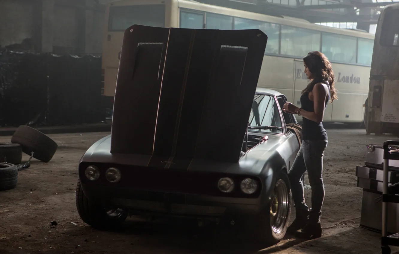 Photo wallpaper machine, background, the film, actress, bus, Michelle Rodriguez, interceptor, jensen