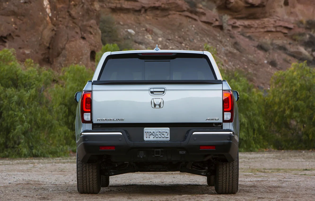 Photo wallpaper Honda, pickup, feed, 2016, Ridgeline