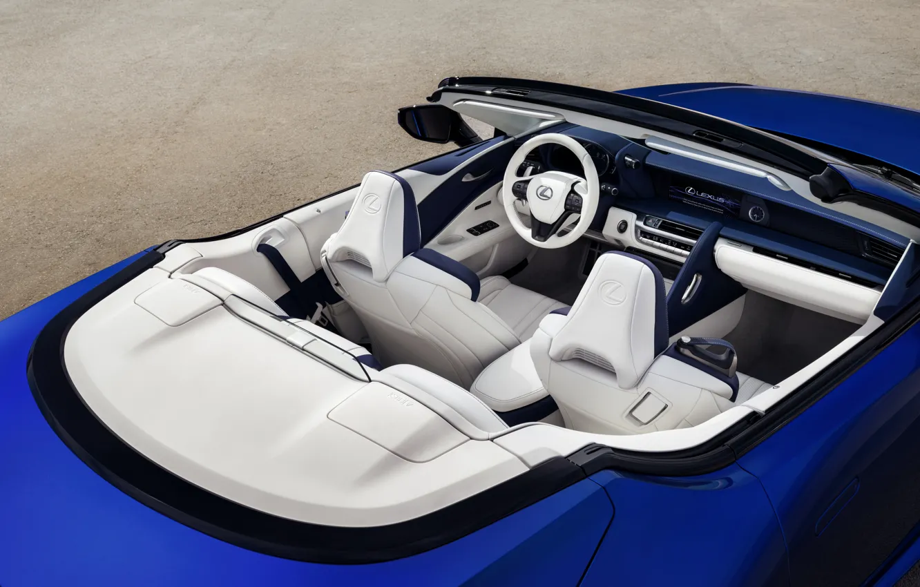 Photo wallpaper Lexus, convertible, salon, 2021, LC 500 Convertible