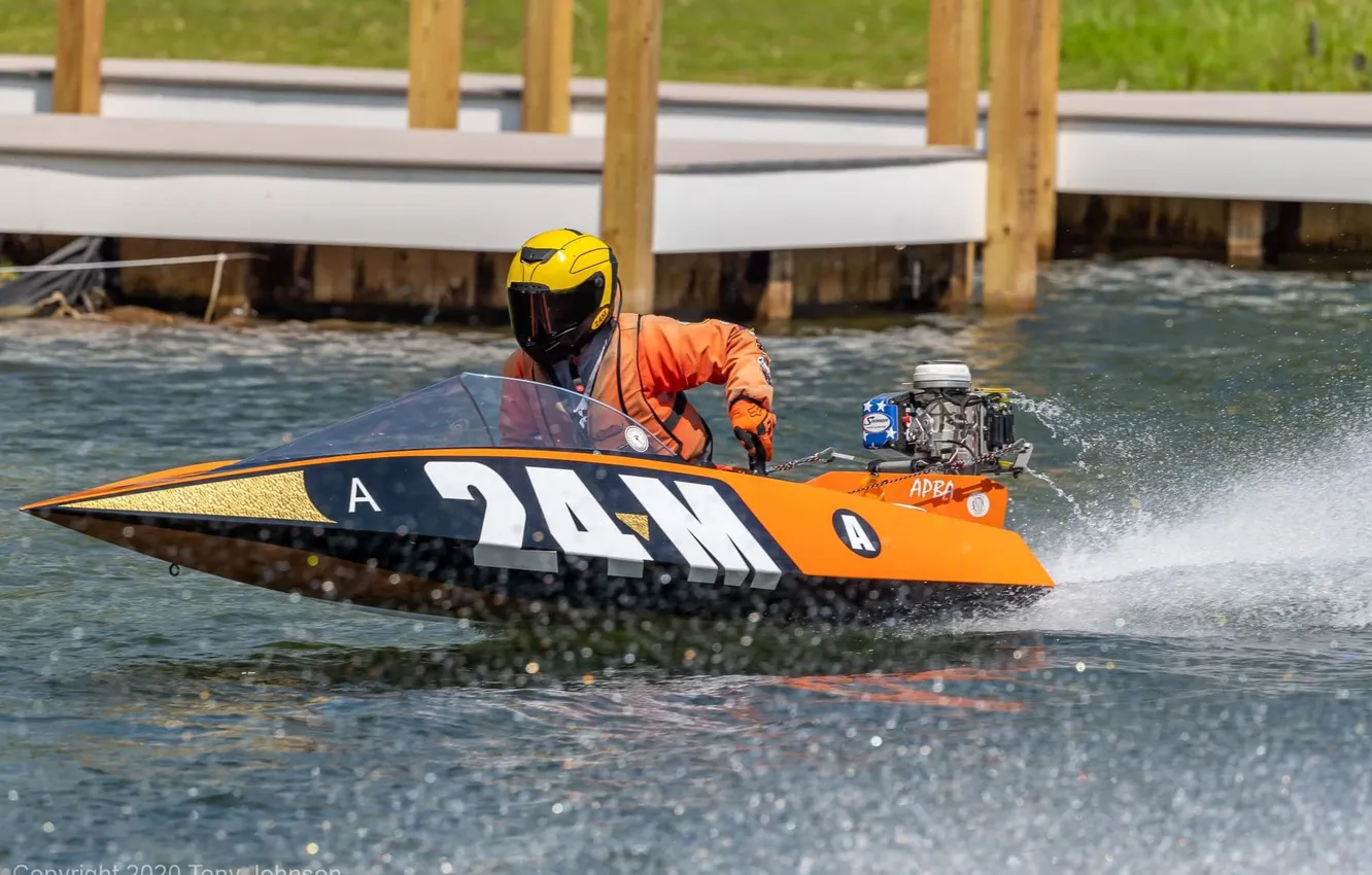 Photo wallpaper race, boat, speed