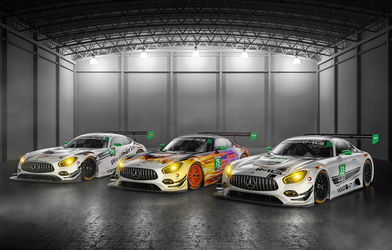 Photo wallpaper car, Mercedes, white, supercar, speed, fast, racer, Mercedes Amg GT3