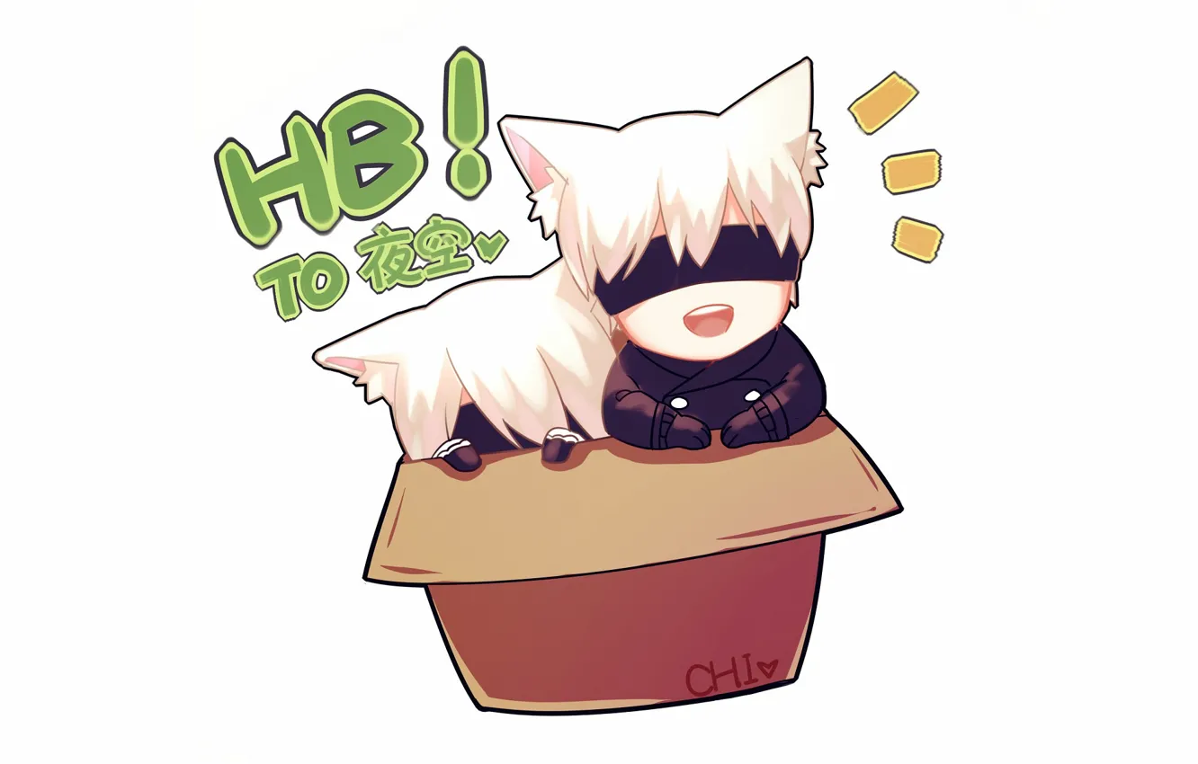 Photo wallpaper box, baby, Nier Automata