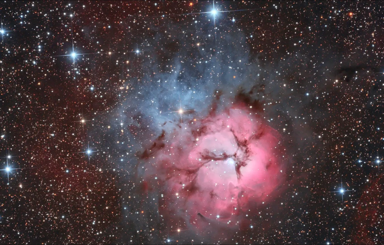 Photo wallpaper space, stars, information, bubbles, beauty, space, Galaxy, nebula