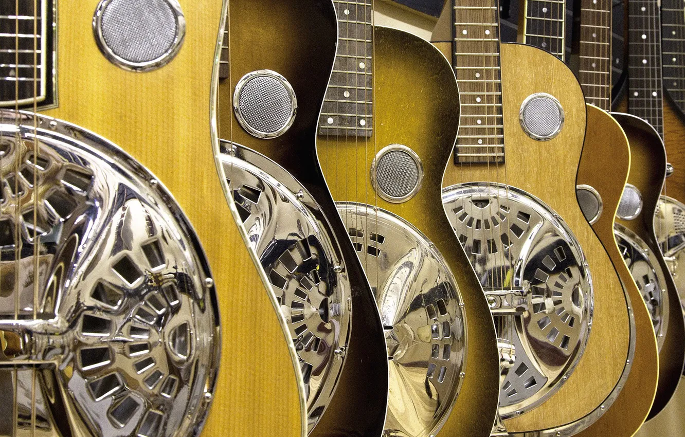 Photo wallpaper metal, guitar, strings, Blues
