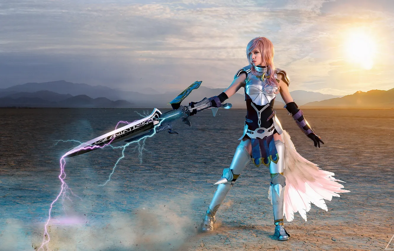 Photo wallpaper Lightning, model, KILLGORE, Lyz Brickley