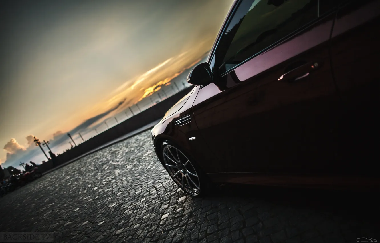 Photo wallpaper machine, auto, BMW, Shadow, disk, auto, review, E60