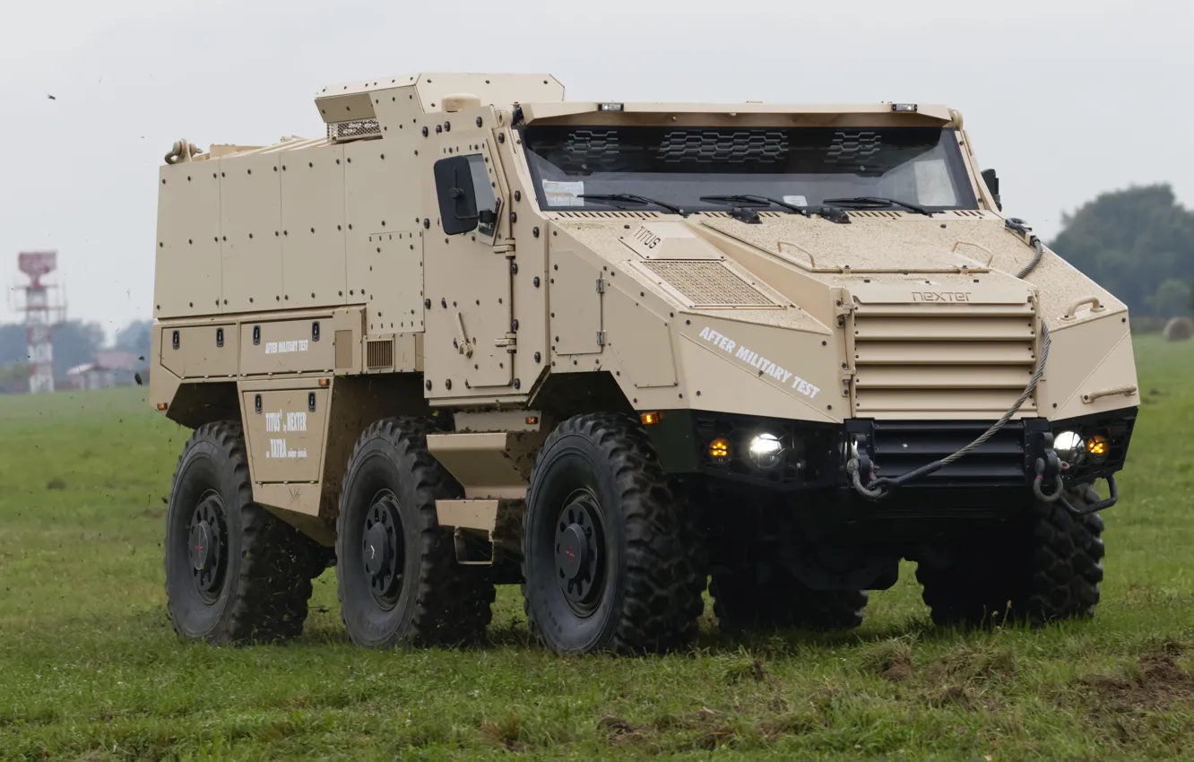 Photo wallpaper 6x6, armored vehicle, TITUS