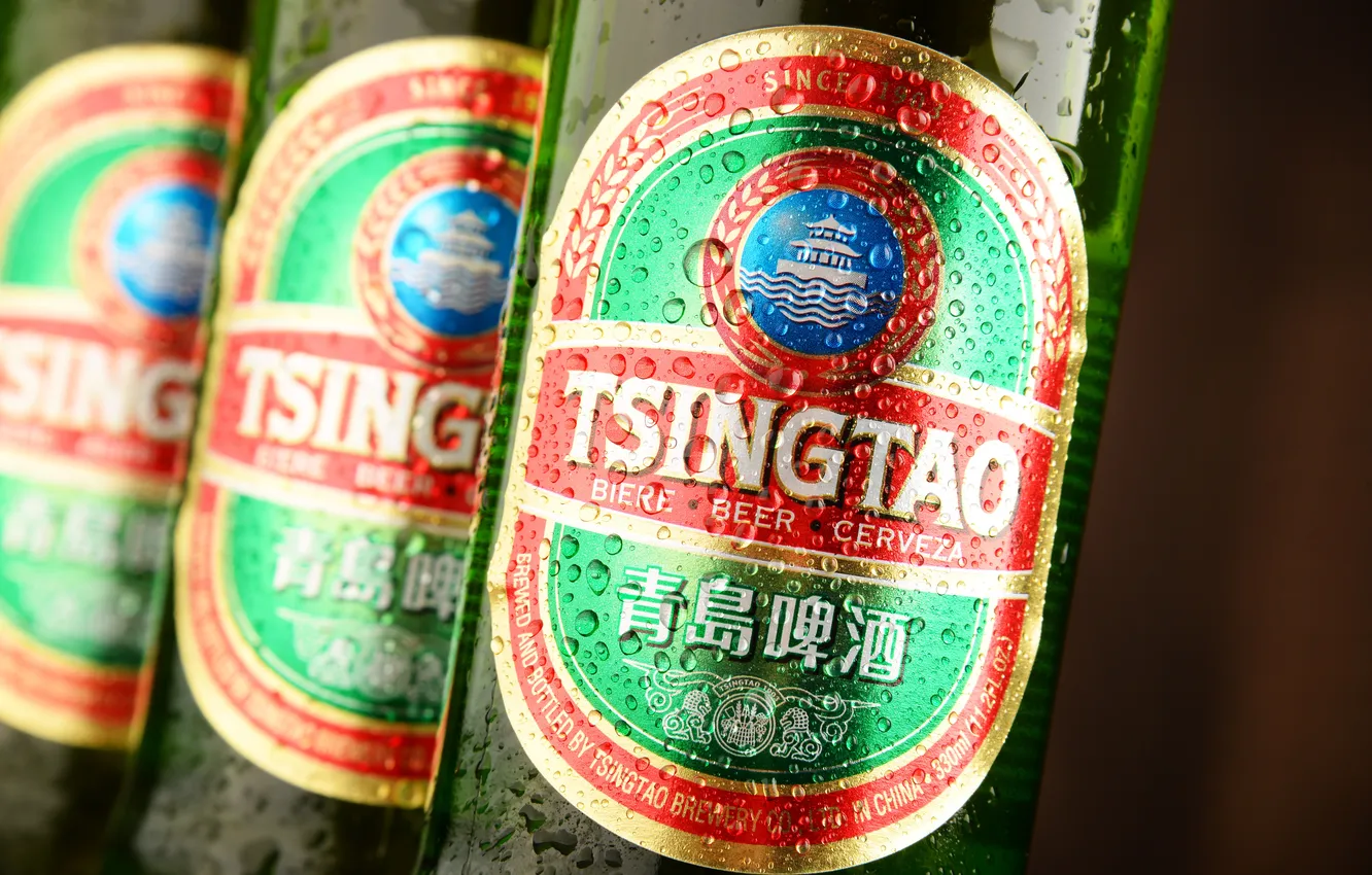 Photo wallpaper China, beer, brand, bottle, alcohol, Alcoholic, brewery, booze