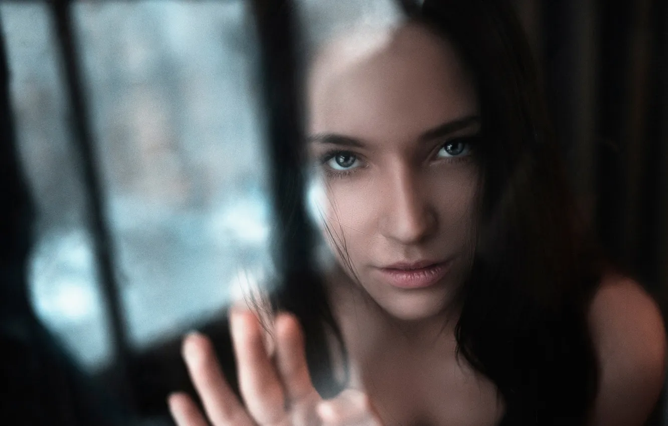 Photo wallpaper look, glass, Inna