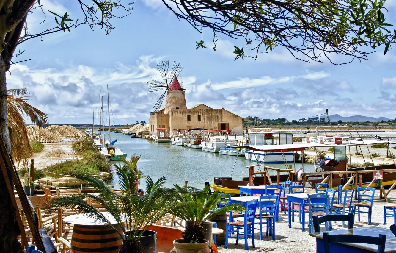 Photo wallpaper the city, photo, Italy, Sicily, Marsala