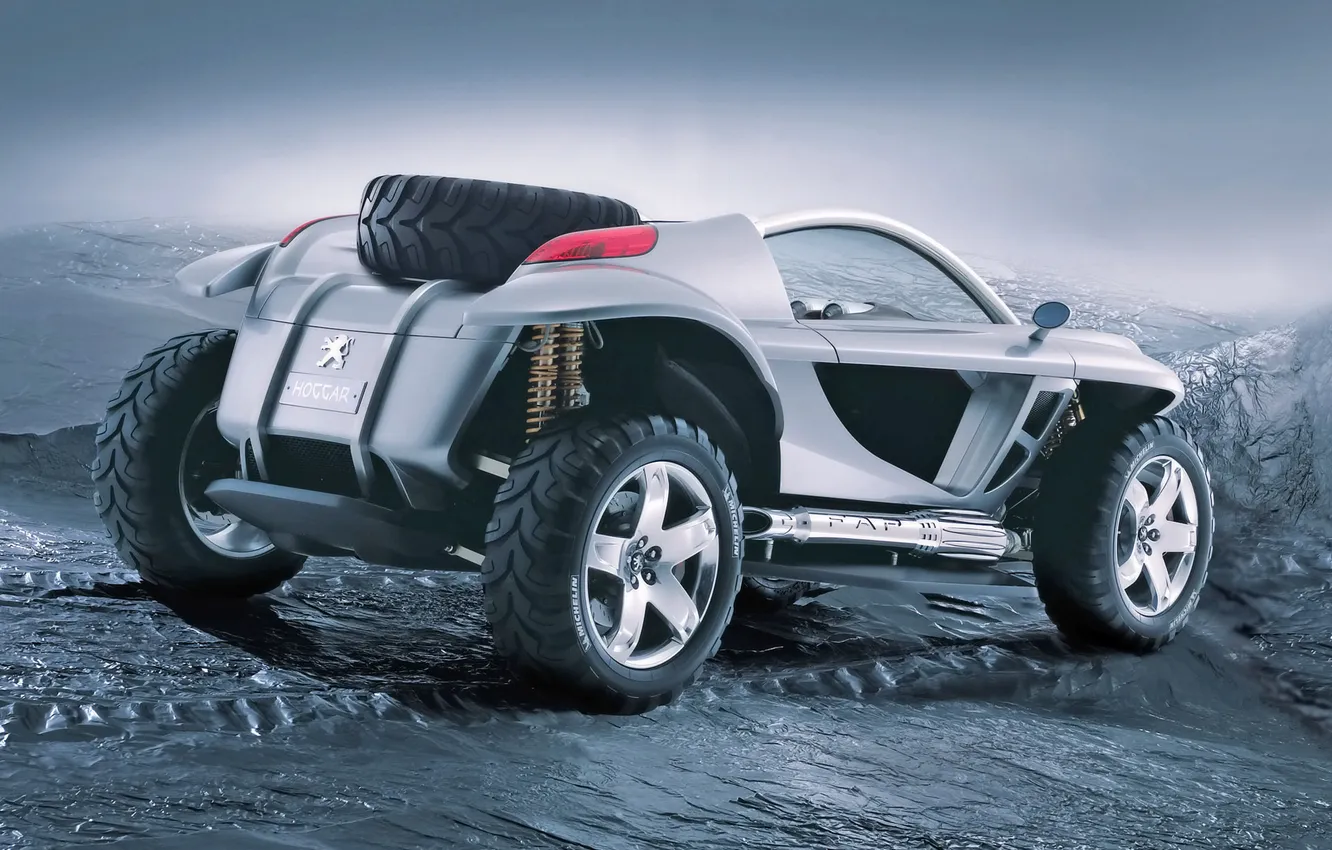 Photo wallpaper grey, the concept, Peugeot