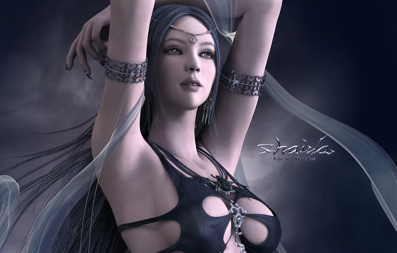 Photo wallpaper chest, the game, sorceress, shaiya light and darkness