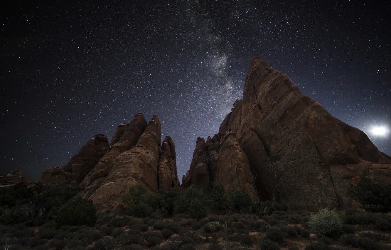 Photo wallpaper stars, nature, space, the milky way