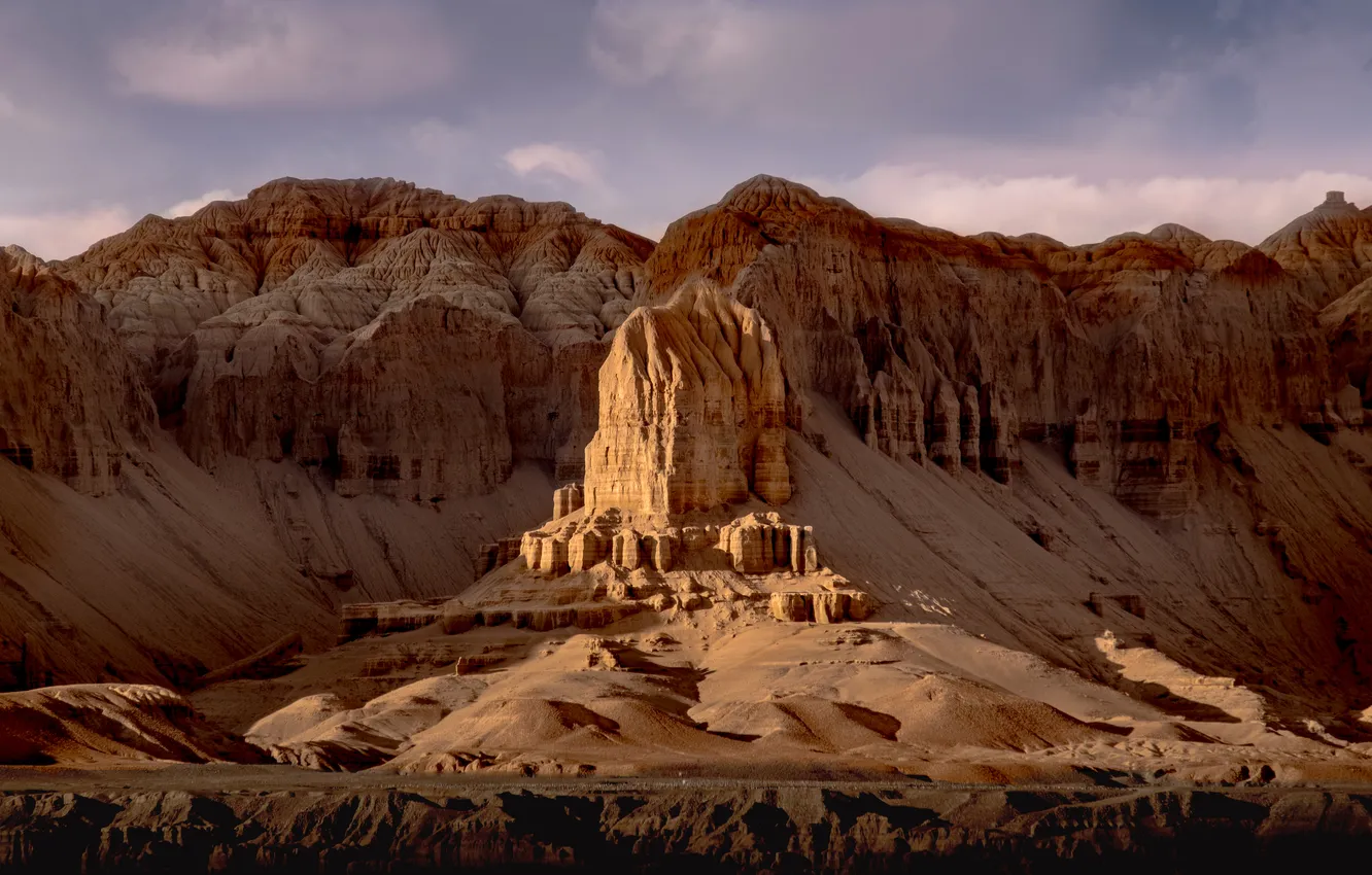 Photo wallpaper desert, beautiful, rocks, dry, Erosion