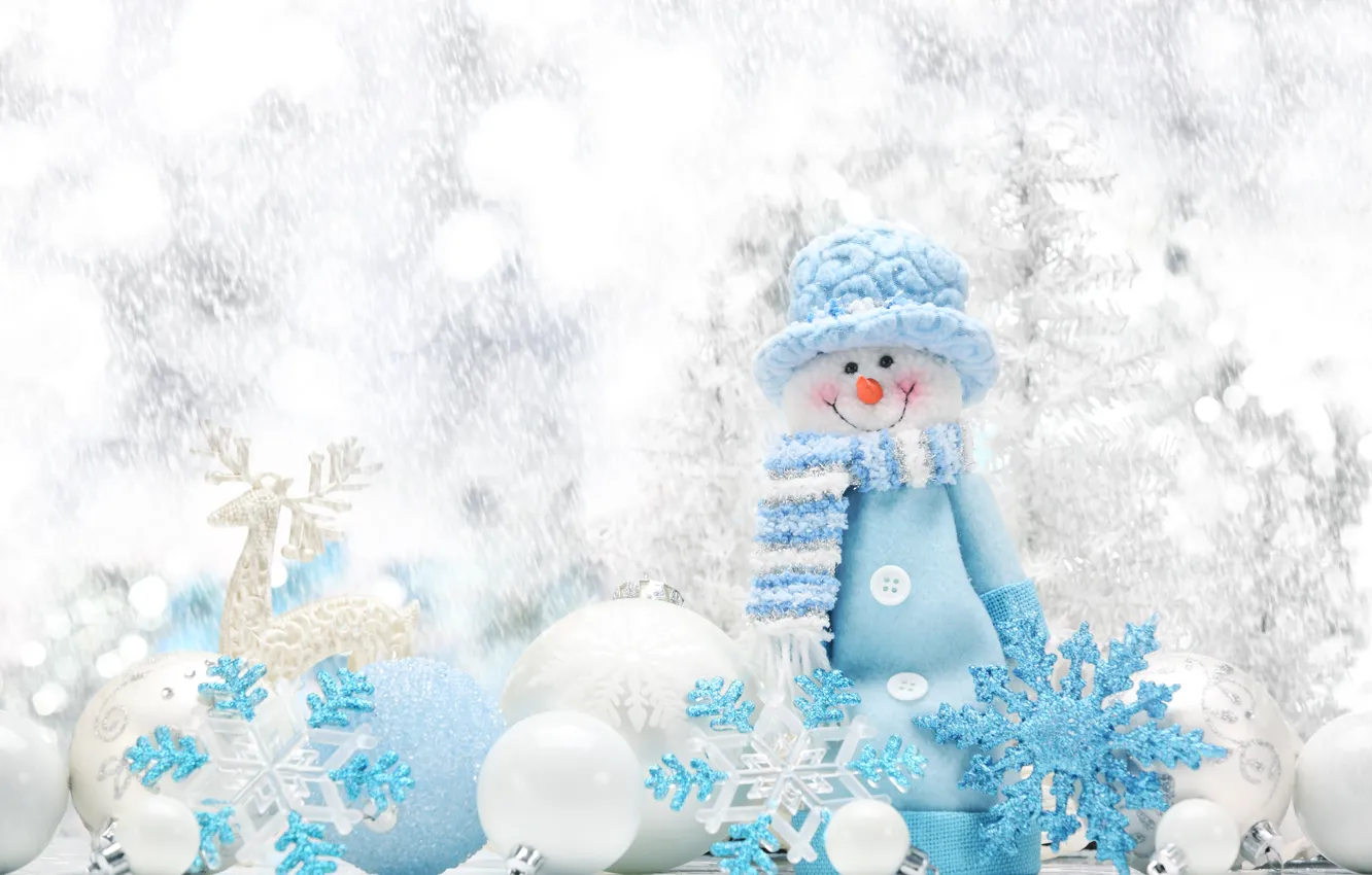 Photo wallpaper balls, decoration, holiday, new year, Christmas, Christmas, New Year