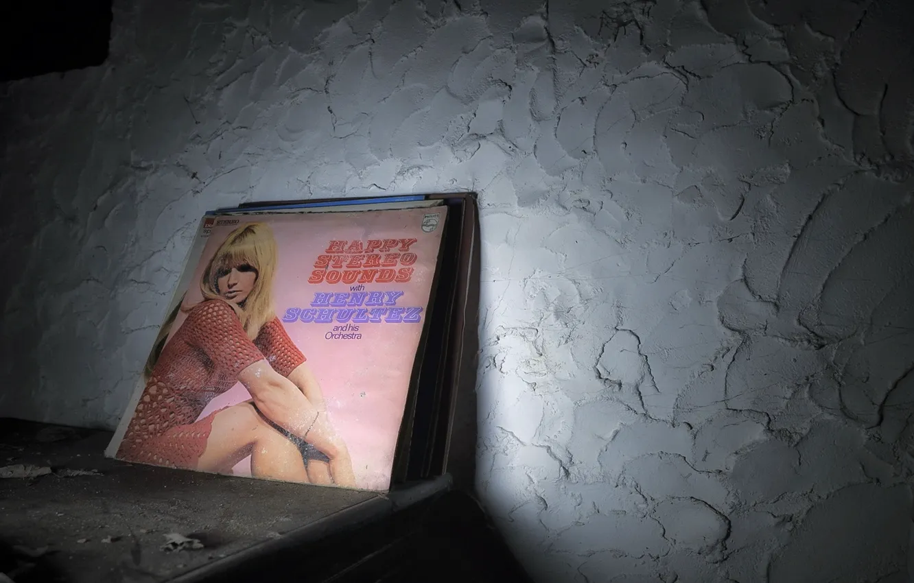 Photo wallpaper background, vinyl, record