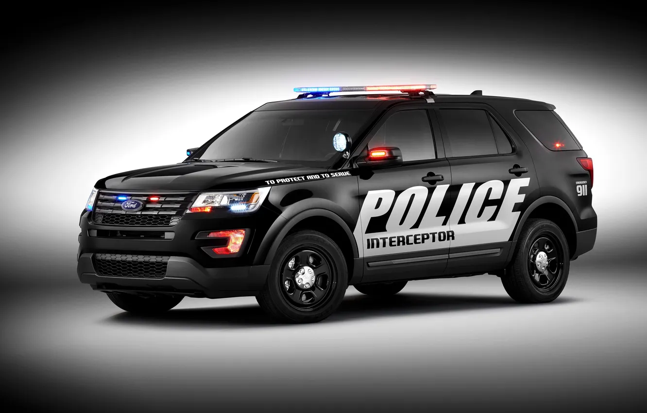 Photo wallpaper Ford, police, Ford, Police, Interceptor, 2015, U502