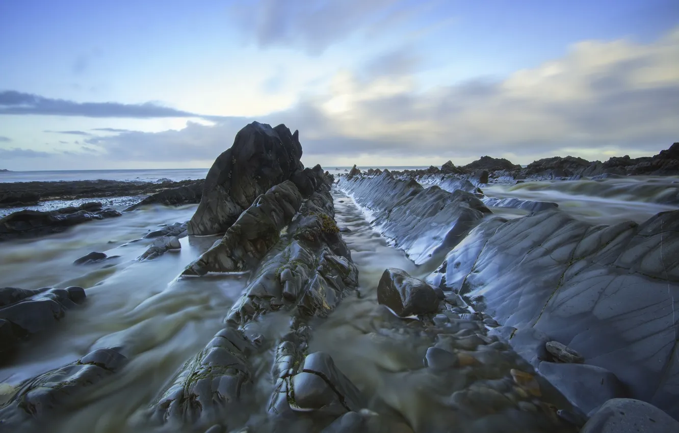 Photo wallpaper sea, nature, shore