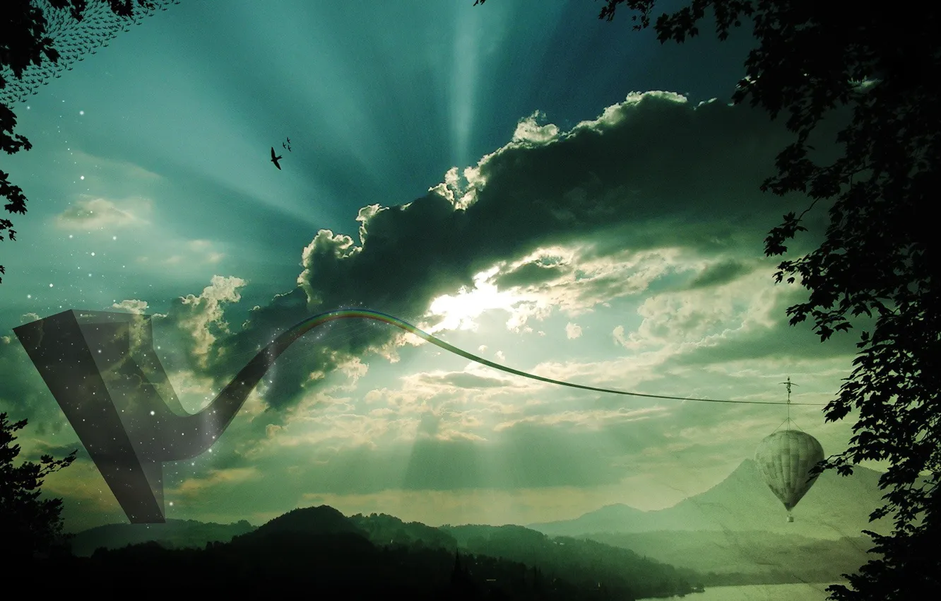 Photo wallpaper the sky, nature, fantasy