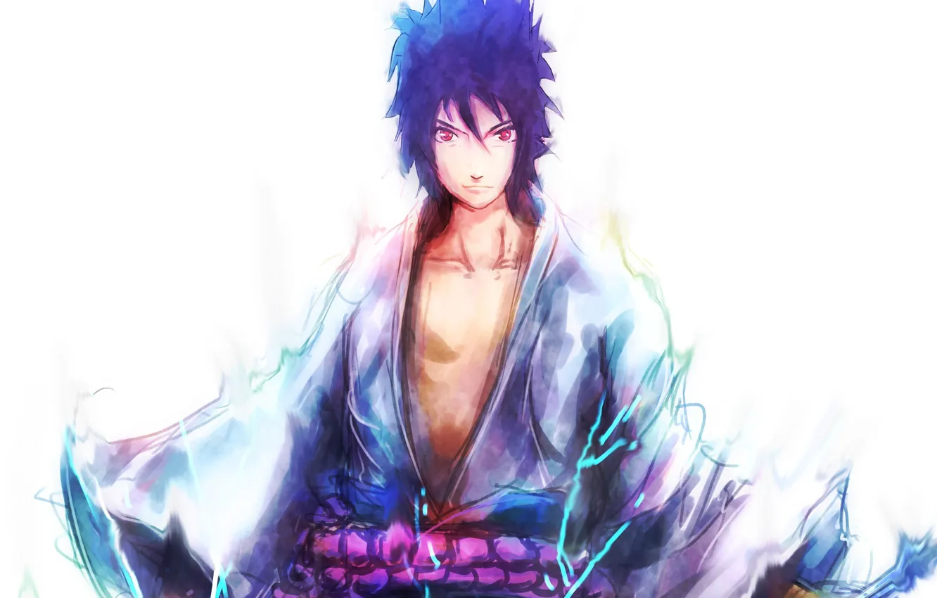 Photo wallpaper Sasuke, Naruto, anime, art, Uchiha, shinobi
