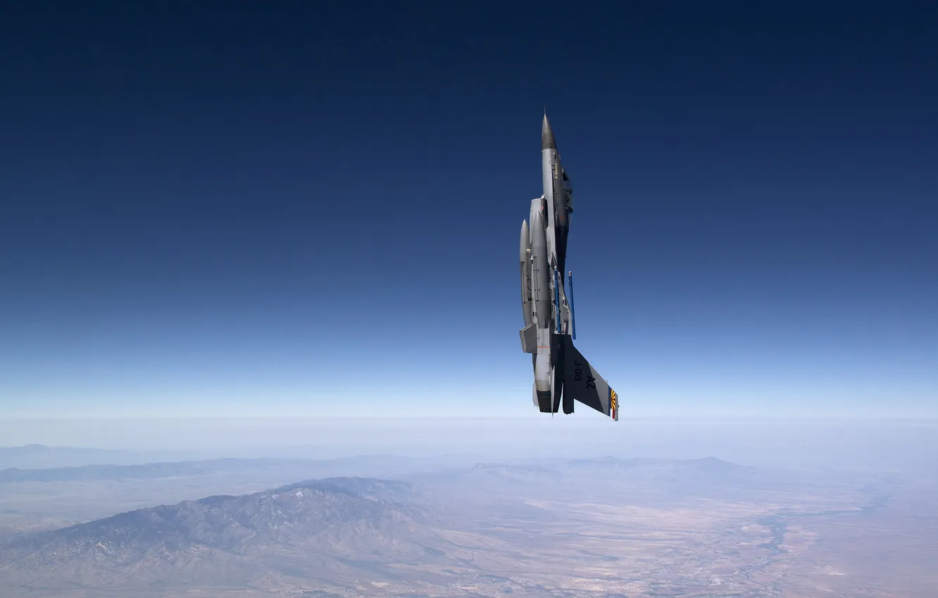 Photo wallpaper flight, Fighting, F-16, Falcon
