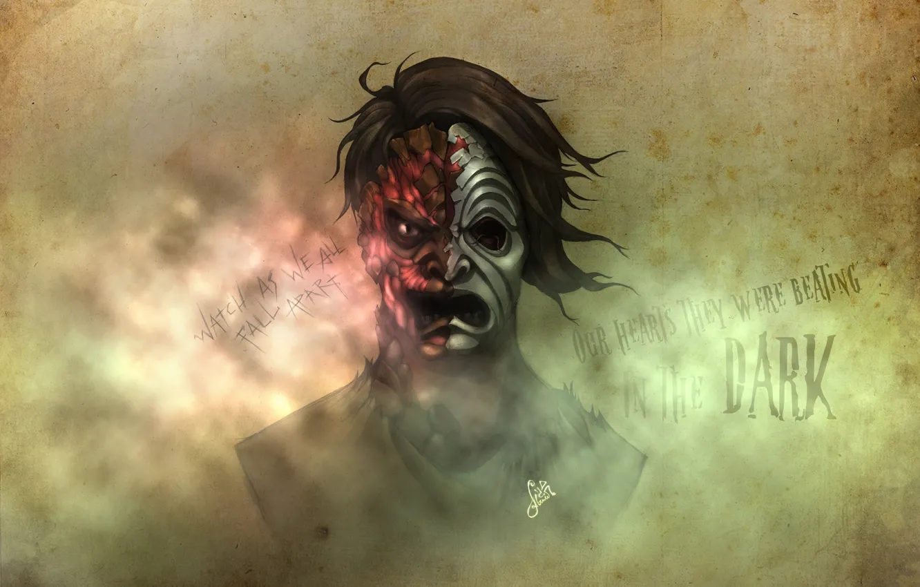 Photo wallpaper Hollywood Undead, artwork, Notes from the Underground, Da kurlzz