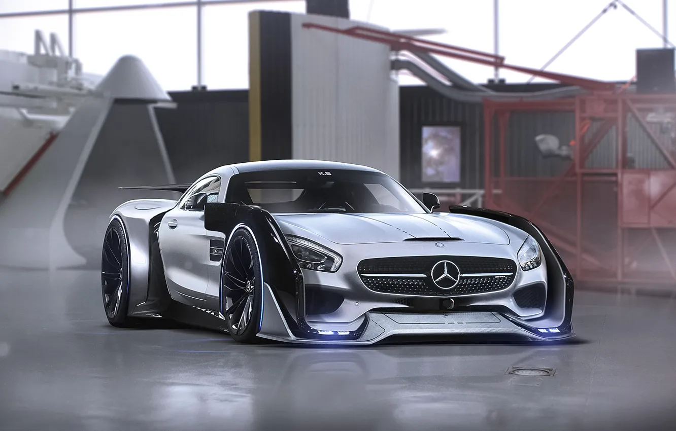 Photo wallpaper Mercedes-Benz, AMG, Tuning, Future, Sci-Fi, by Khyzyl Saleem