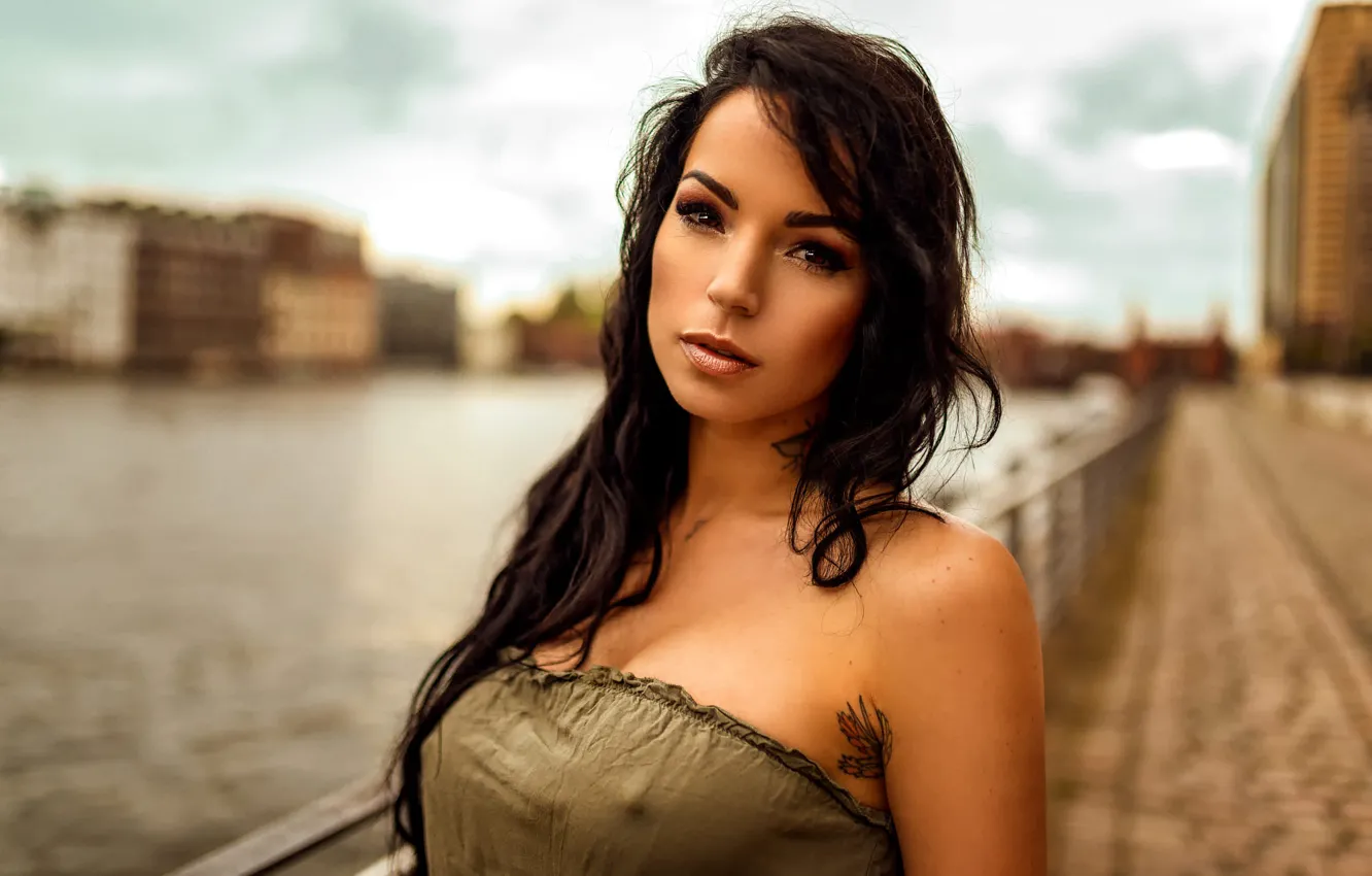 Photo wallpaper tattoo, sponge, Natalie, retouching, Miro Hofmann