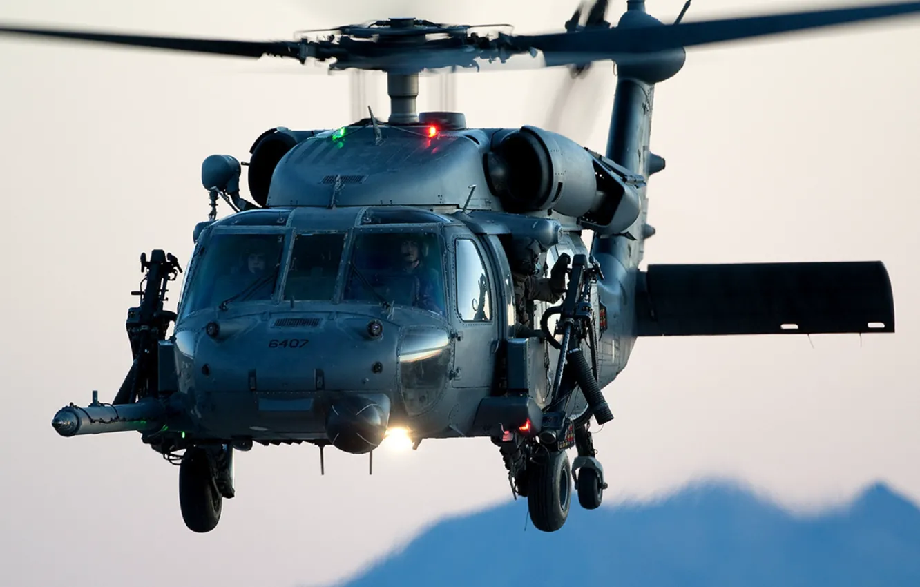 Photo wallpaper helicopter, Sikorsky, HH-60G, Pave Hawk