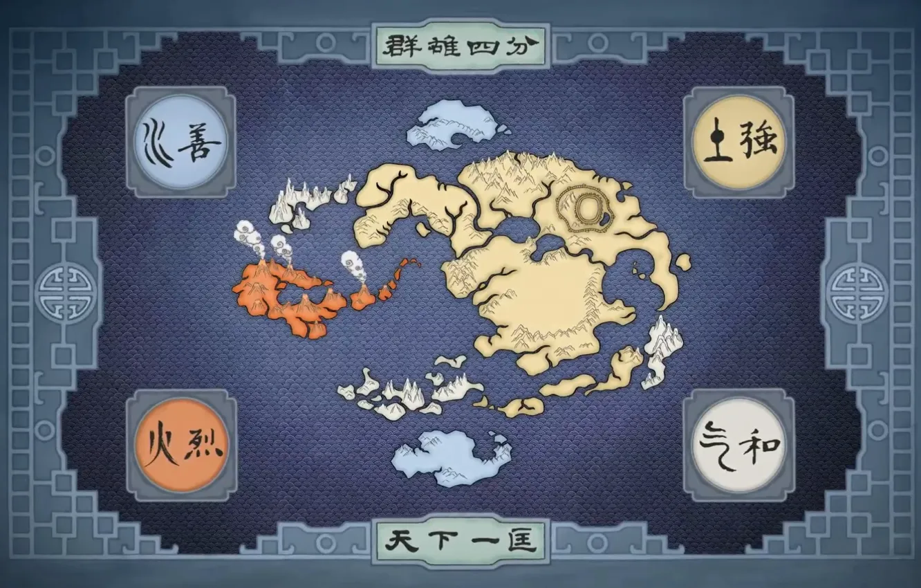 Photo wallpaper Map, Avatar, Avatar, Map, The Legend of Korra, The legend of Korra, Avatar world, The …