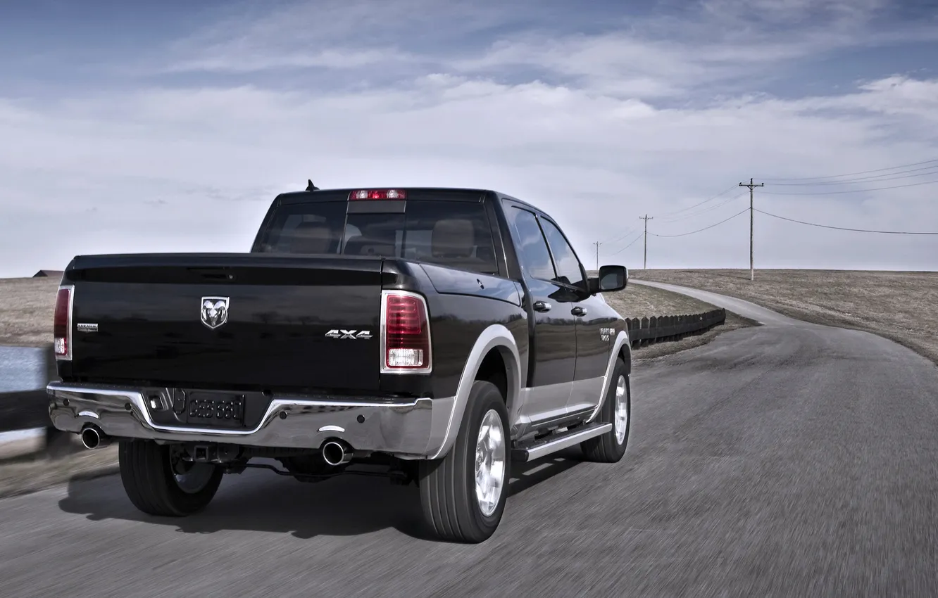 Photo wallpaper road, machine, auto, asphalt, day, Dodge, pickup, 1500