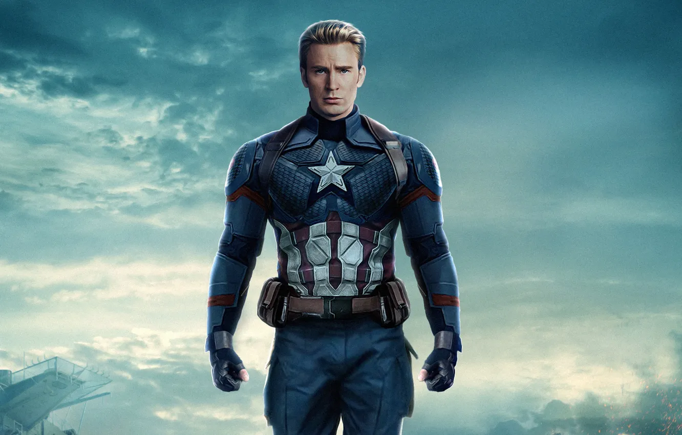 Photo wallpaper Captain America, Chris Evans, Steven Rogers, Avengers 4